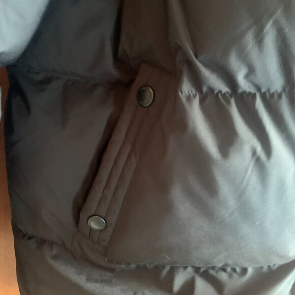 Sam Edelman black puffer jacket with fur lined hood size M - Picture 4 of 10